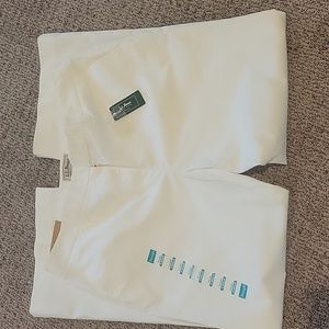 L.L. Bean Straight Pants  16  White